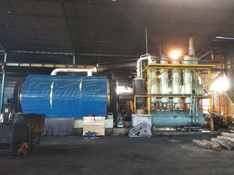 waste tyre pyrolysis machine