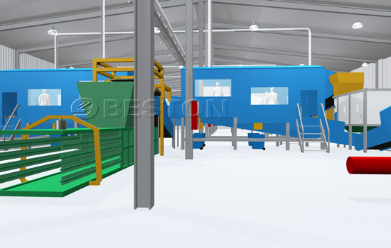 Beston Solid Waste Treatment Equipment- 3D Model