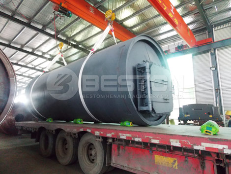 BLJ-10 Tyre Pyrolysis Machine to South Africa
