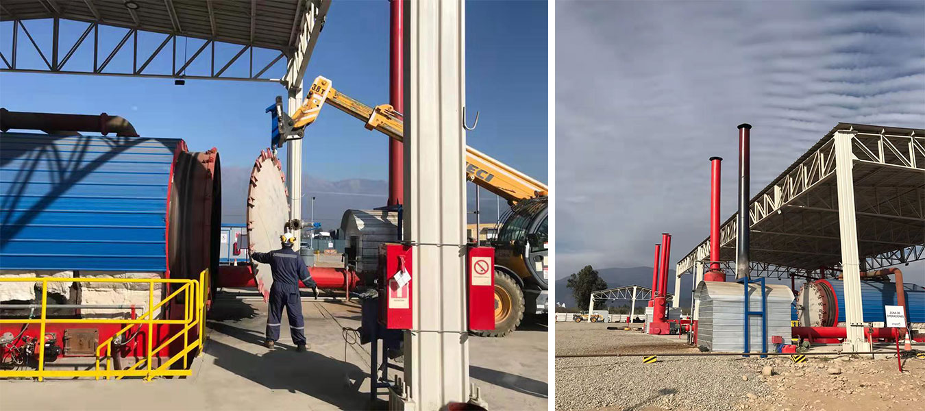 Uso Planta de Pirólisis de Llantas en Chile