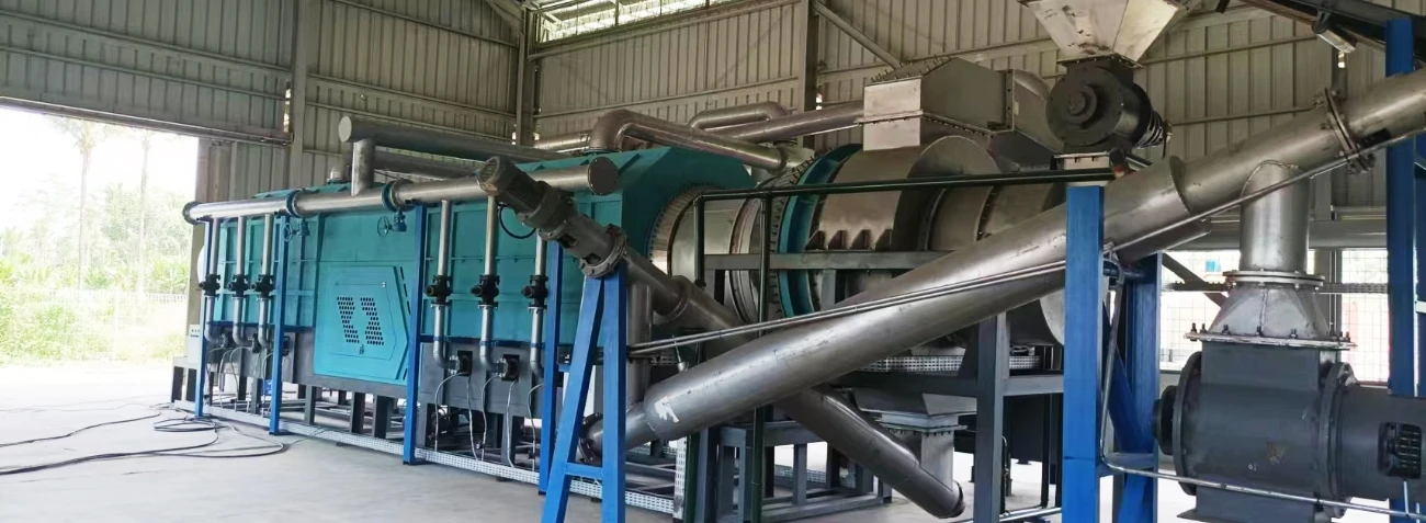 Biochar Making Machine in Indonesia to Recycle Food Processing Waste